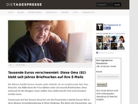 Bild zum Artikel: Tausende Euros verschwendet: Diese Oma (82) klebt seit Jahren Briefmarken auf ihre E-Mails