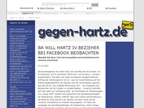 Bild zum Artikel: BA will Hartz IV Bezieher bei Facebook beobachten