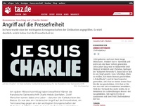 Bild zum Artikel: Kommentar Anschlag auf „Charlie Hebdo“: Angriff auf die Pressefreiheit