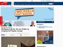 Bild zum Artikel: Gastbeitrag des FDP-Vizes - Wolfgang Kubicki: Das wahre Pegida-Problem wird verkapselt