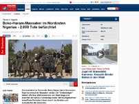 Bild zum Artikel: Terror in Nigeria - Boko-Haram-Massaker im Nordosten Nigerias - 2.000 Tote