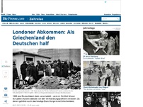 Bild zum Artikel: Londoner Schuldenabkommen: Als Griechenland den Deutschen half