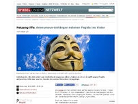 Bild zum Artikel: Netzangriffe: Anonymous-Anhänger nehmen Pegida ins Visier