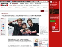Bild zum Artikel: Videoportal: Youtube-Stars ApeCrime verlassen Mediakraft