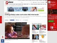 Bild zum Artikel: Niedliches Video: Zwillings-Babies reden zum ersten Mal miteinander