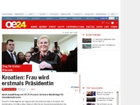 Bild zum Artikel: Kroatien: Frau wird erstmals Präsidentin