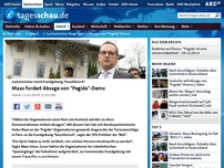 Bild zum Artikel: Justizminister Maas fordert Absage von 'Pegida'-Demo