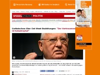 Bild zum Artikel: Gorbatschow über Ost-West-Beziehungen: 'Der Vertrauensverlust ist katastrophal'