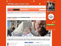 Bild zum Artikel: Papst Franziskus als Stillbotschafter: 'Ihr Mütter, gebt Euren Kindern Milch'