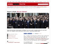 Bild zum Artikel: Trauer in Paris: Wo war Obama?