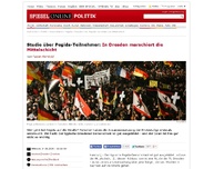 Bild zum Artikel: Studie über Pegida-Teilnehmer: In Dresden marschiert die Mittelschicht