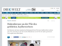 Bild zum Artikel: Dresden: Hakenkreuze an der Tür des getöteten Asylbewerbers
