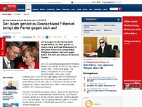 Bild zum Artikel: Bosbach widerspricht der Kanzlerin im FOCUS - Der Islam gehört zu Deutschland? Merkel bringt die Partei gegen sich auf