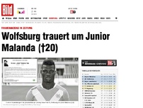 Bild zum Artikel: Traueranzeige - Wolfsburg trauert um Junior Malanda (†20)