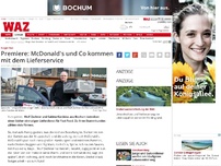 Bild zum Artikel: Premiere: McDonald's und Co kommen mit dem Lieferservice