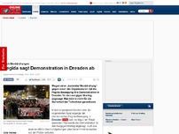 Bild zum Artikel: Nach Morddrohungen - Pegida sagt ihre Demonstration in Dresden für Montag ab