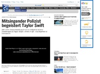 Bild zum Artikel: «Shake It Off» im Streifenwagen: Mitsingender Polizist begeistert Taylor Swift