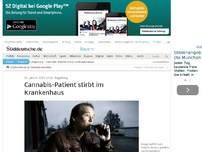 Bild zum Artikel: Augsburg: Cannabis-Patient stirbt im Krankenhaus