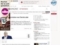 Bild zum Artikel: Bundesrichter: 
  Sind die Terroristen nun Feinde oder Bürger?