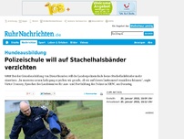 Bild zum Artikel: Polizeischule will auf Stachelhalsbänder verzichten