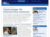 Bild zum Artikel: Tatortreiniger für Grimme-Preis nominiert