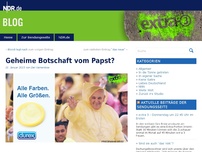 Bild zum Artikel: Geheime Botschaft vom Papst