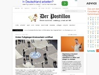 Bild zum Artikel: Erster Fußgänger-Kreisverkehr eröffnet