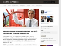 Bild zum Artikel: Neue Wechselgerüchte zwischen ÖBB und SPÖ: Faymann als Schaffner im Gespräch