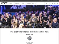 Bild zum Artikel: ​Das alljährliche Scheitern der Berliner Fashion Week