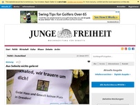 Bild zum Artikel: Aus Sebnitz nichts gelernt