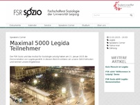 Bild zum Artikel: Maximal 5000 Legida Teilnehmer