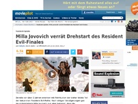 Bild zum Artikel: Resident Evil - Milla Jovovich verrät, wann es weiter geht!