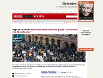 Bild zum Artikel: Pegada in Erfurt: Hunderte demonstrieren gegen 'Amerikanisierung des Abendlandes'
