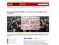 Bild zum Artikel: EU nach Griechenland-Wahl: 'Die Griechen haben Angela Merkel abgewählt'