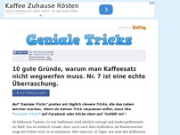 Bild zum Artikel: 10 gute Gründe, warum man Kaffeesatz nicht wegwerfen muss. Nr. 7 ist eine echte Überraschung.