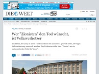 Bild zum Artikel: Urteil in Essen: Wer 'Zionisten' den Tod wünscht, ist Volksverhetzer