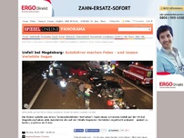 Bild zum Artikel: Unfall bei Magdeburg: Autofahrer machen Fotos - und lassen Verletzte liegen