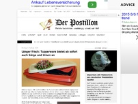 Bild zum Artikel: Länger frisch: Tupperware bietet ab sofort auch Särge und Urnen an