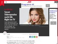 Bild zum Artikel: Susan Sideropoulos sucht Mr. Right im TV