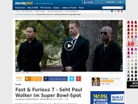 Bild zum Artikel: Fast & Furious 7 - Der bombastischste Super Bowl-Spot überhaupt!