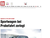 Bild zum Artikel: 150 000 Euro Schaden - Sportwagen bei Probefahrt zerlegt