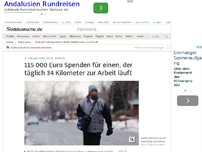 Bild zum Artikel: Detroit: 115 000 Euro Spenden für einen, der täglich 34 Kilometer zur Arbeit läuft