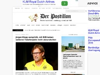 Bild zum Artikel: Jürgen Klopp verspricht, mit BVB keinen weiteren Tabellenplatz mehr abzurutschen