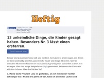 Bild zum Artikel: 13 unheimliche Dinge, die Kinder gesagt haben. Besonders Nr. 3 lässt einen erstarren.