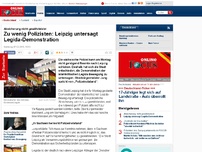 Bild zum Artikel: „In Sachsen herrscht Polizeinotstand“ - Zu wenig Polizisten zur Verfügung: Leipzig untersagt Legida-Demonstration