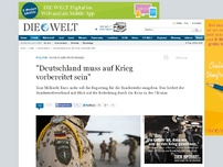 Bild zum Artikel: Bundeswehrverband: 'Deutschland muss auf Krieg vorbereitet sein'