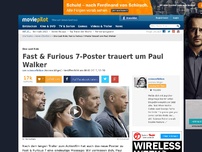 Bild zum Artikel: Das beste und zugleich traurigste Fast & Furious 7-Poster!