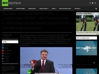 Bild zum Artikel: Moskau verlangt Kopien der „russischen Pässe“, die Poroschenko in München als Beweise präsentierte – Die Ukraine schweigt