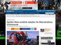 Bild zum Artikel: Spider-Man endlich wieder im Marvel-Kino-Universum