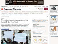 Bild zum Artikel: Neuburg: 70 Asylbewerber demonstrieren gegen Zustände der Unterkunft